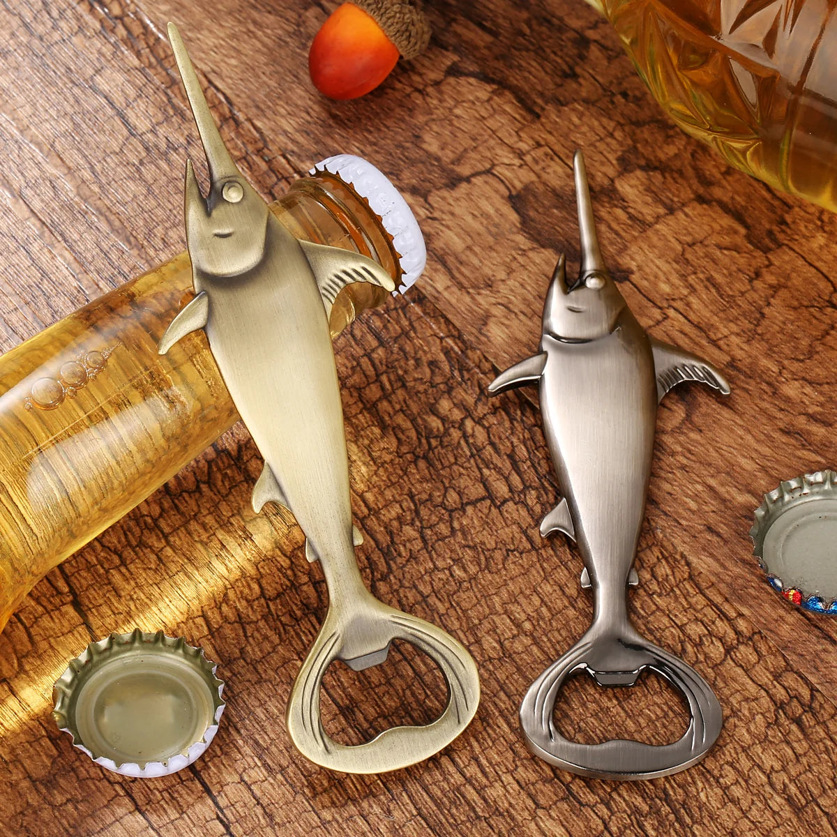 Bottle Opener – Swordfish Metal Beer Opener, Bar Accessory