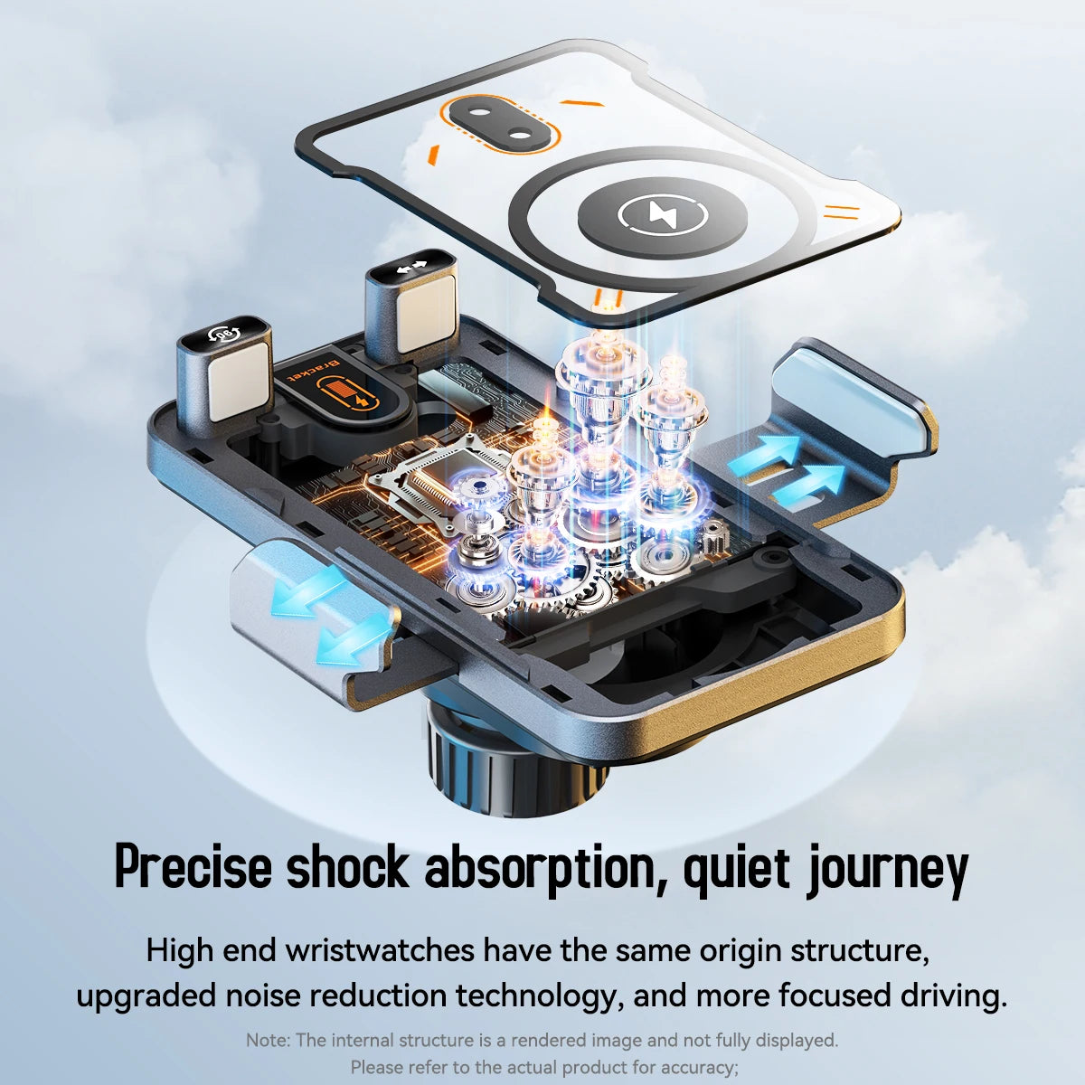 Auto-Clamping Wireless Car Charger Mount – 15W Vent Holder – image 3
