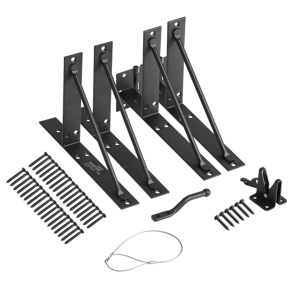 Anti-Sag Gate Corner Brace Kit with Latch for Wood Gates – image 10