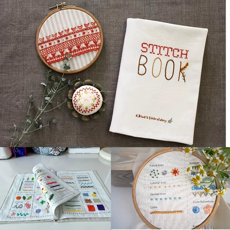 Embroidery Kit with Stitch Book - Beginner Hand Embroidery Set – image 6