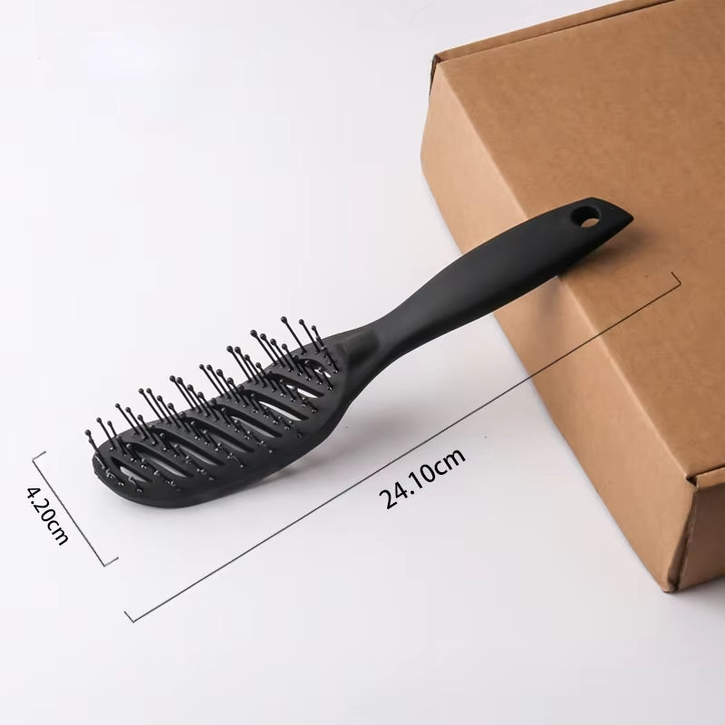 Detangling Hair Brush 9-Row Styling Brush for Wet or Dry Hair – image 7
