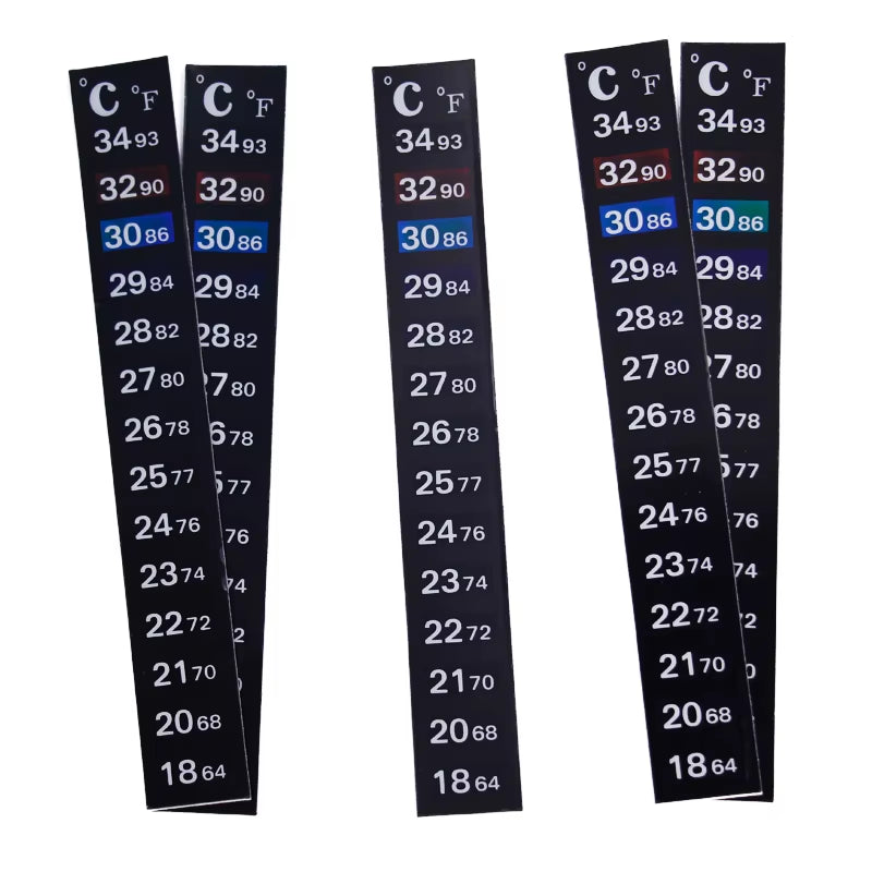 Aquarium Thermometer Strips - Stick-On Fish Tank Temperature Stickers – image 5