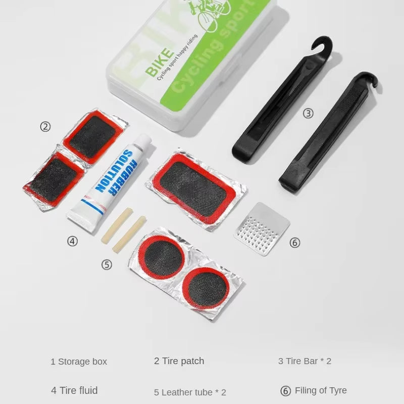 Bike Repair Kit Bag with Pump, Tire Patches and Tire Levers – image 7