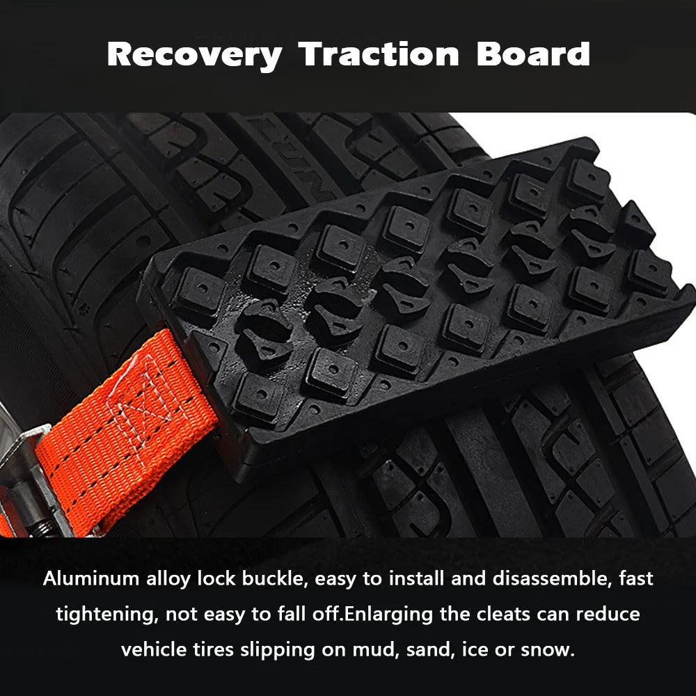 Tire Traction Cleat - Strap-On Snow and Mud Recovery Grip – image 6