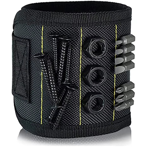 Magnetic Wristband for Holding Screws, Nails and Drill Bits