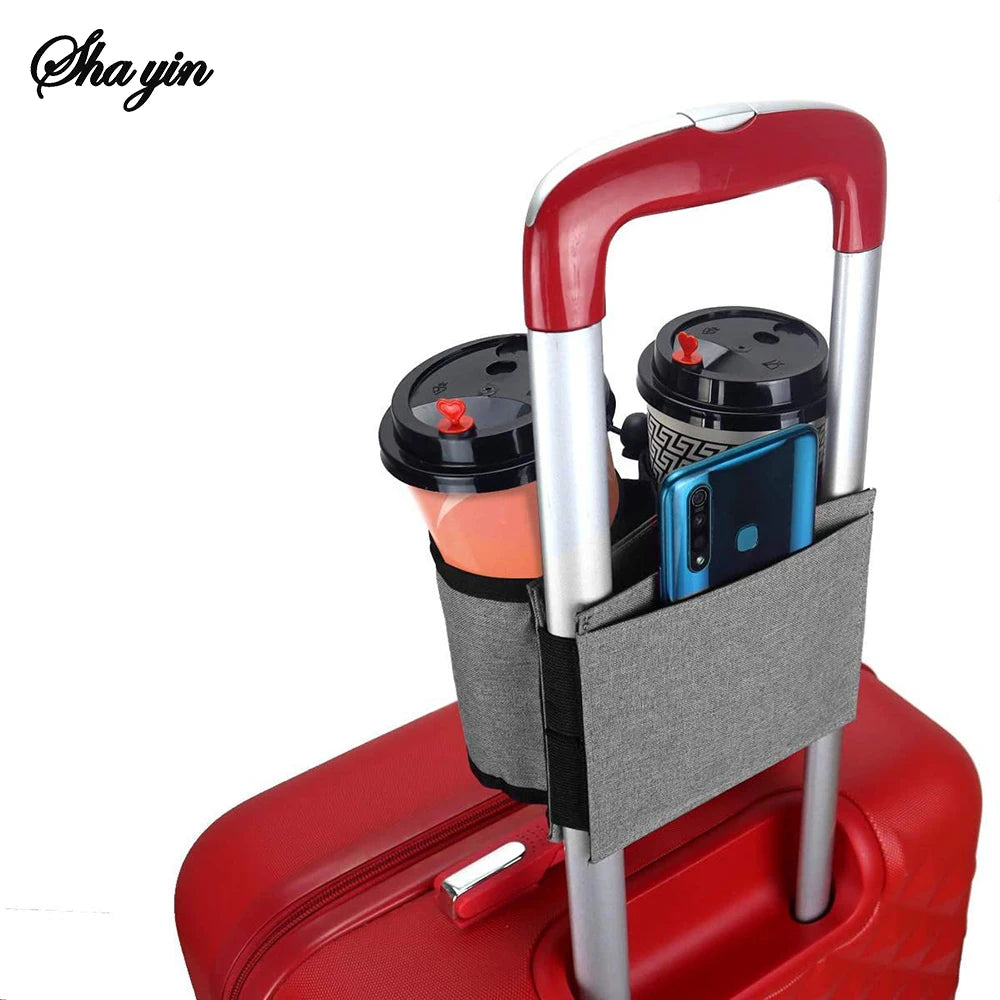 Luggage Cup Holder - Suitcase Handle Drink Caddy for Travel – image 5