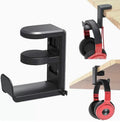 Under Desk Headphone Hanger - 360 Swivel Adhesive Headset Hook