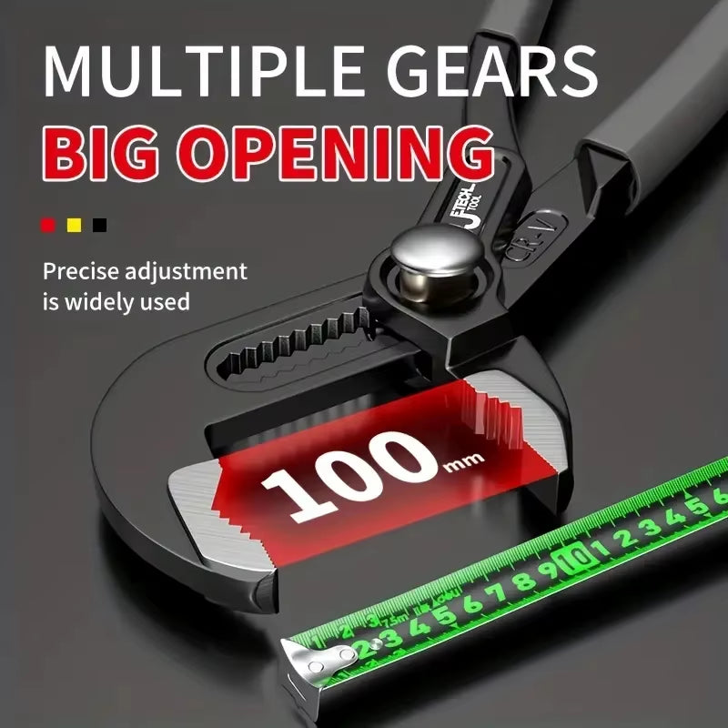 Plumbing Water Pump Pliers 8/10/12 in Quick-Release Adjustable – image 3