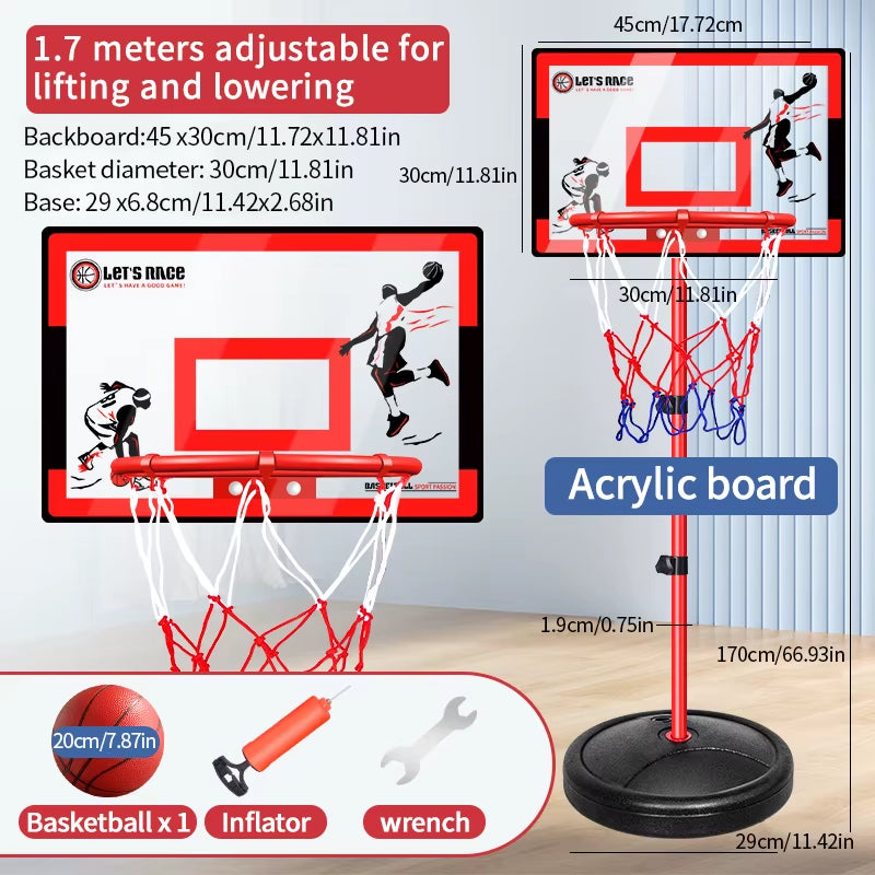 Height Adjustable Mini Basketball Hoop Stand, Indoor and Outdoor – image 8