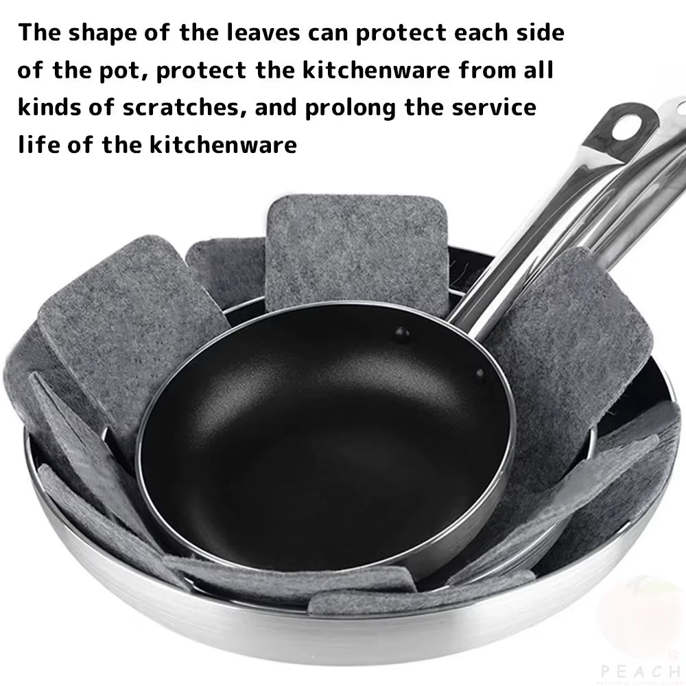 Pot and Pan Protectors – 12-Piece Non-Woven Cookware Divider Pads – image 3