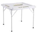 Mahjong Table – Folding 4-Player Game Table with Cup Holders, White