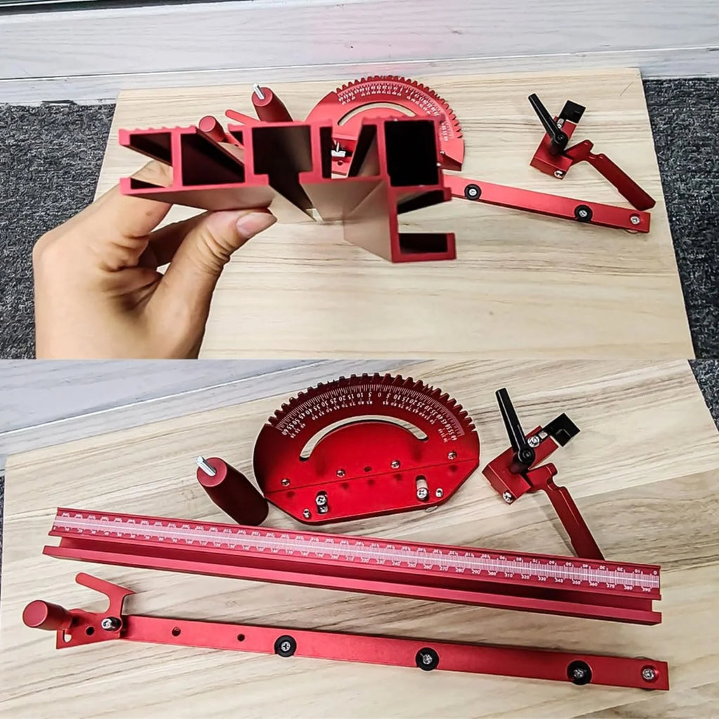 Table Saw Miter Gauge with Aluminum Fence and Flip Stop – image 7