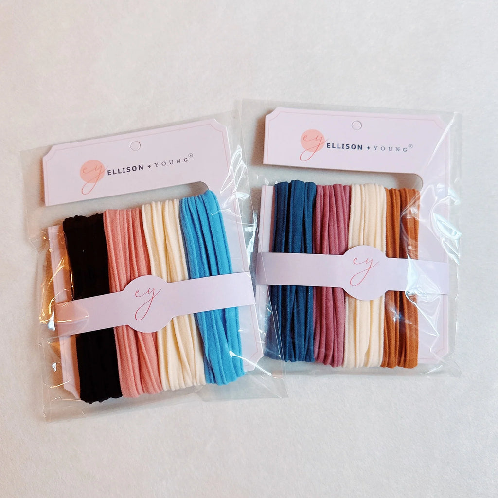 Hair Ties – Soft Jersey Elastic Set of 8 – image 7