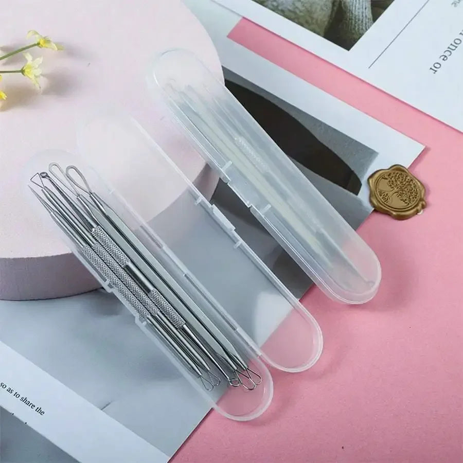 Blackhead Extractor Tool Kit Stainless Steel with Storage Box – image 3