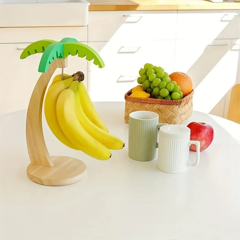 Wooden Banana Holder Fruit Stand