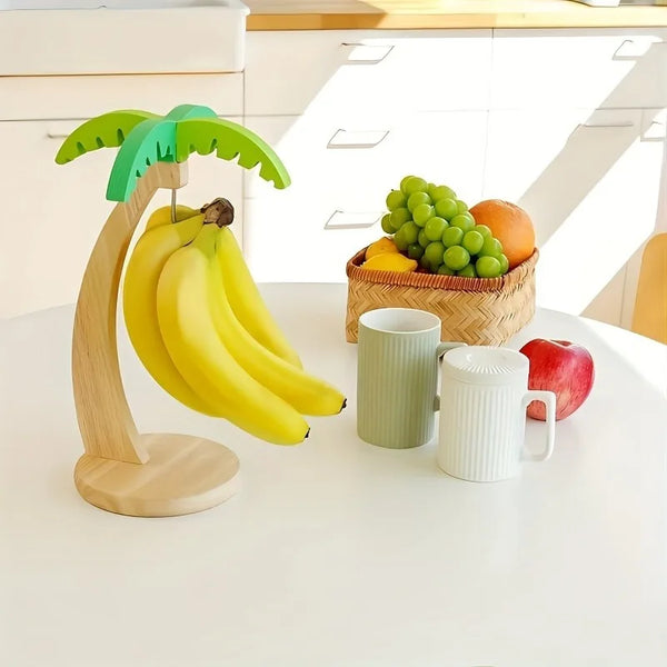 Wooden Banana Holder Fruit Stand