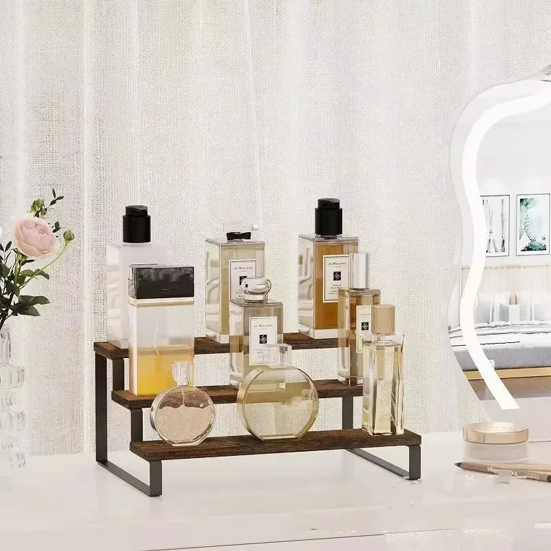 Display Riser, 3-Tier Wooden Stand for Spices, Perfume and Candles – image 3