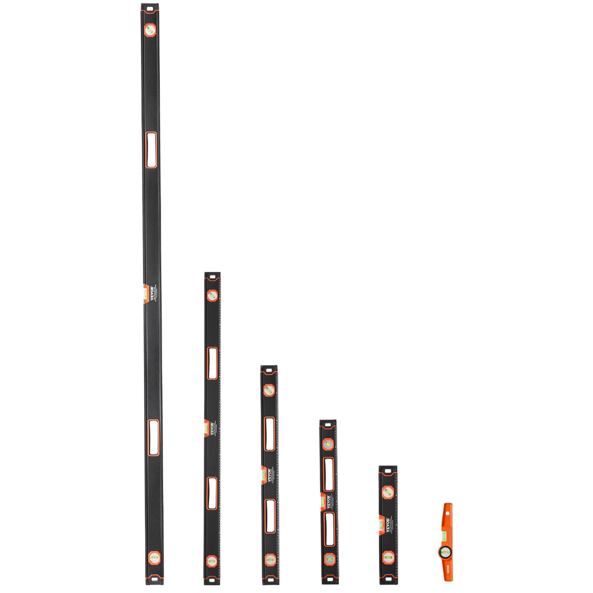 6-Piece Aluminum Spirit Level Set, 10 to 78 Inch – image 6