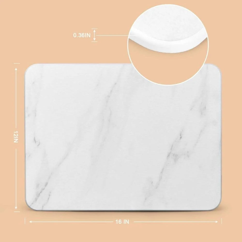 Stone Dish Drying Mat 2-Pack - Diatomaceous Quick-Dry 16x12in – image 2