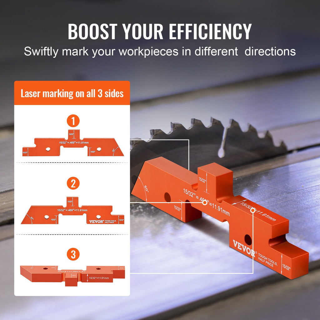 Router Table Setup Bars, 14-Piece Aluminum Setup Blocks with Case – image 5