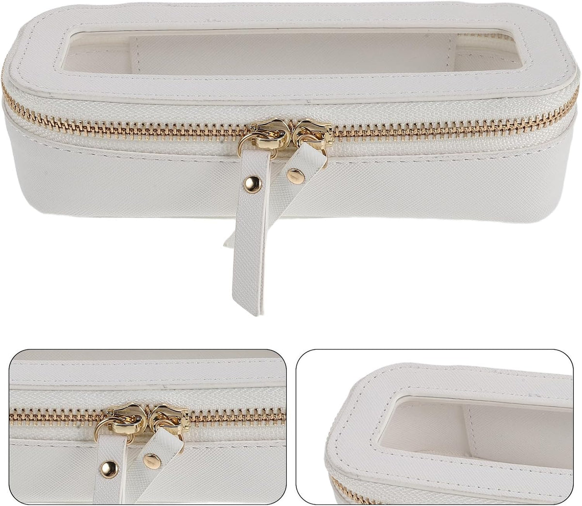 Makeup Bag with Clear Window, Waterproof Travel Zipper Case – image 9
