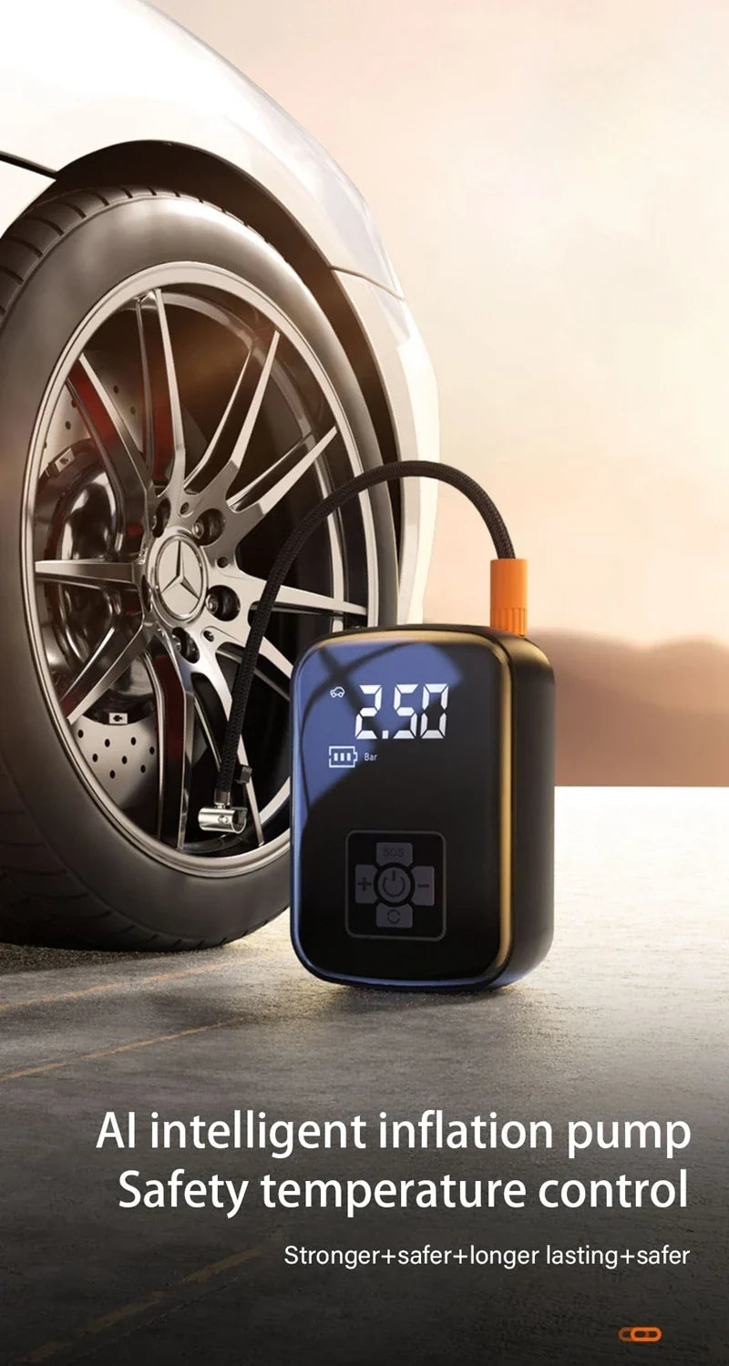 Electric Bike Tire Inflator 150 PSI, Cordless with Digital Gauge – image 7