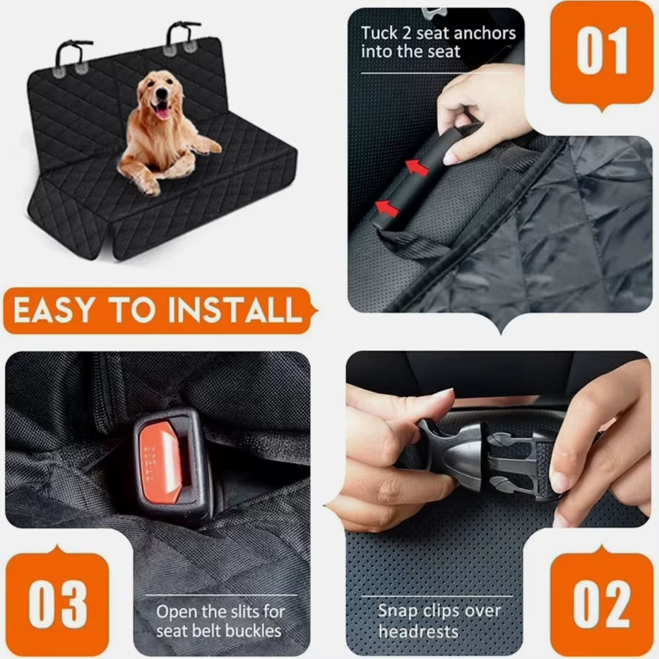 Dog Car Seat Cover Hammock - Waterproof Back Seat Protector – image 5