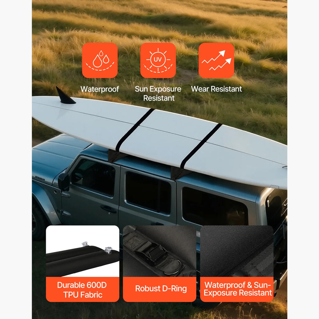 Inflatable Soft Roof Rack Bars, 37.6 in Universal Car Roof Rack Pads – image 7
