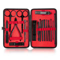 18-Piece Stainless Steel Manicure Pedicure Kit with Travel Case