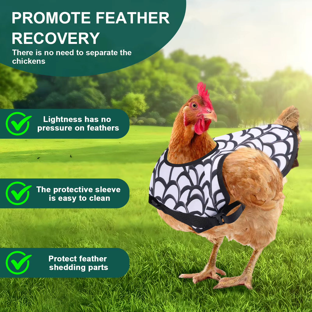 Chicken Saddle Feather Protector 3-Pack with Adjustable Straps – image 5