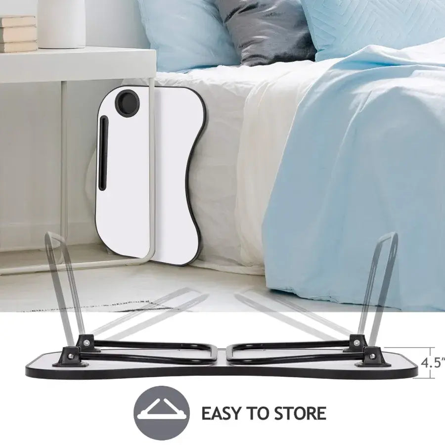 Laptop Stand for Bed - Portable Wooden Lap Desk – image 3