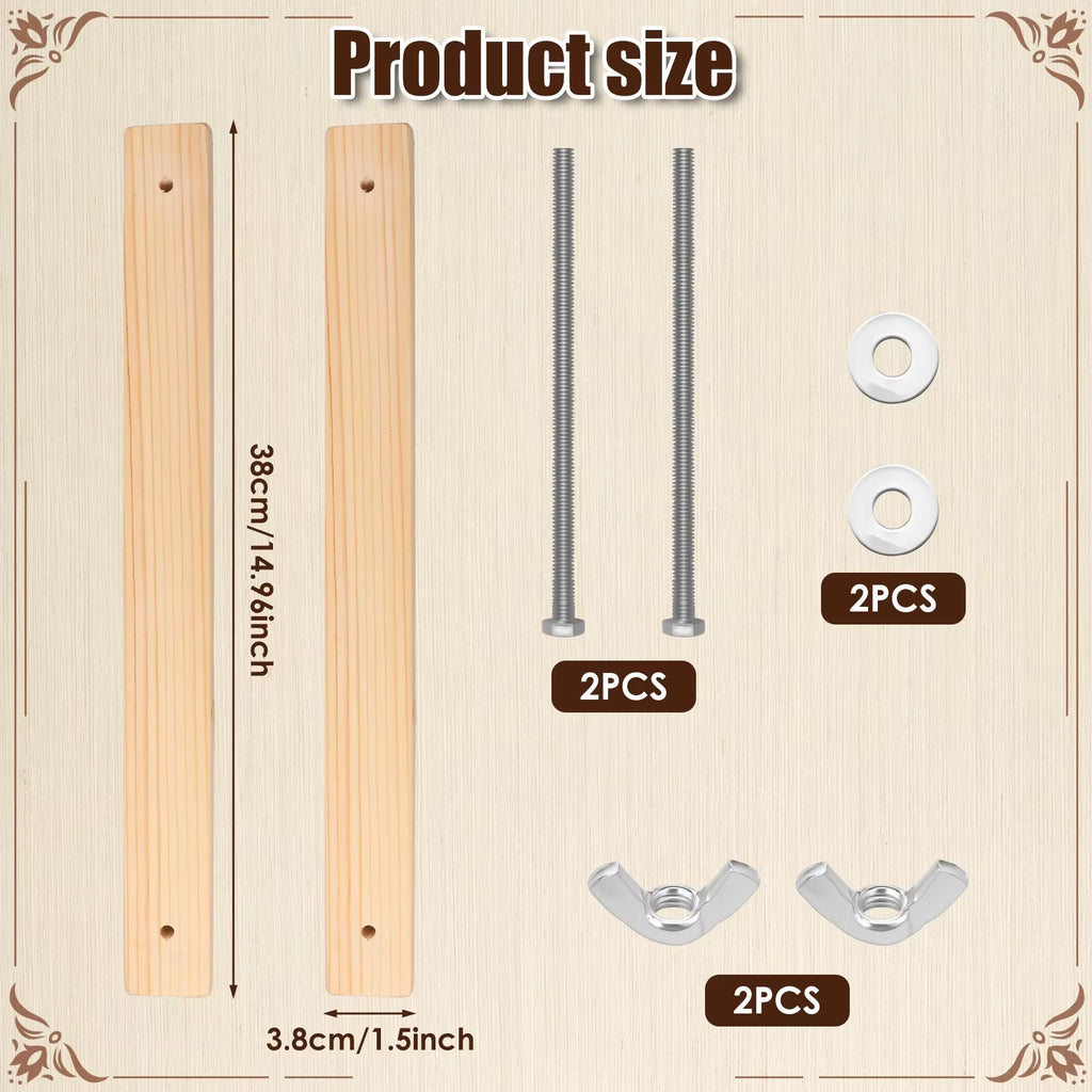 Wooden Book Press for Bookbinding and Paper Flattening