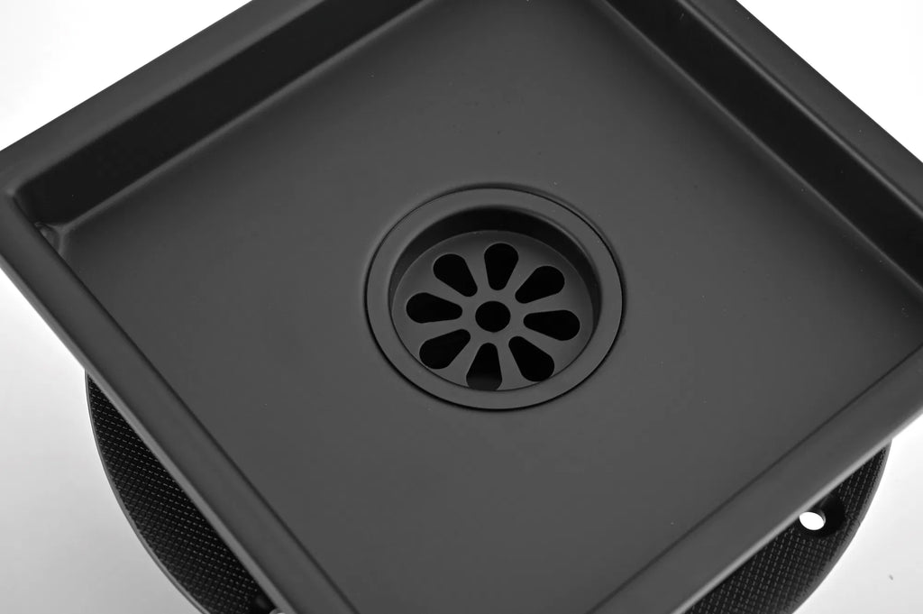 6 in Square Floor Drain with Removable Grid Grate – image 6