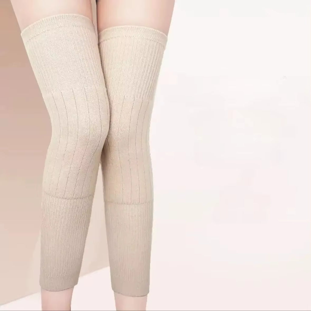 Knee Warmers, Thick Fleece-Lined Thermal Leg Sleeves, 1 Pair