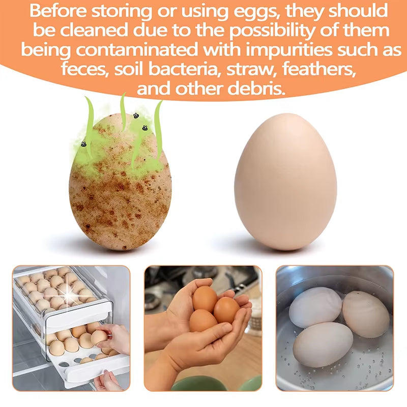 Silicone Egg Scrubber - Reusable Fresh Egg & Produce Cleaning Brush – image 5
