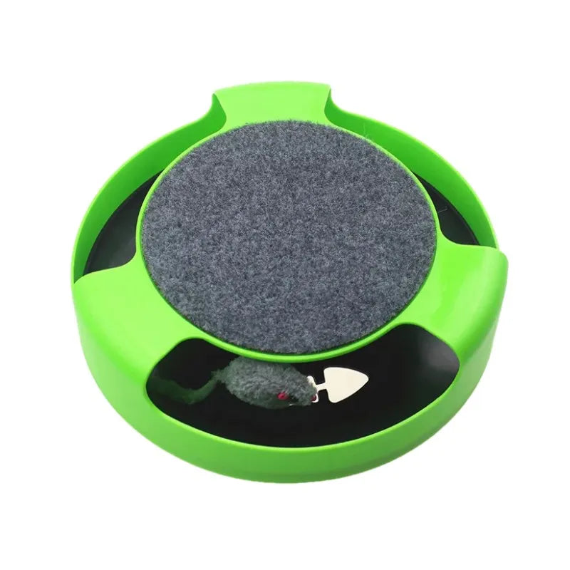 Cat Turntable Track Toy - Interactive Roller Ball Game