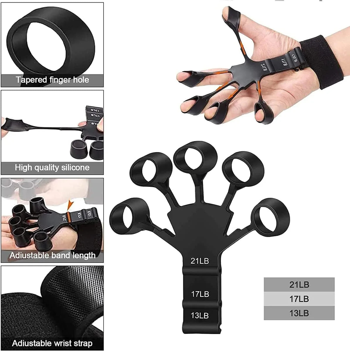 Finger Strengthener - Silicone Hand Grip Exerciser for Grip Training – image 5