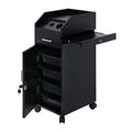 Rolling Salon Tool Cart with 3 Hair Dryer Holders and 4 Drawers – image 1