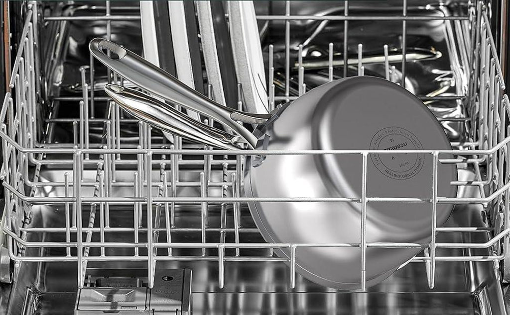 2.2 Quart Titanium Stainless Steel Saucepan With Glass Lid – image 6