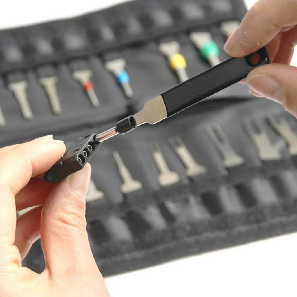 Terminal Removal Tool Kit, 18-Piece Wire Connector Pin Extractor – image 17
