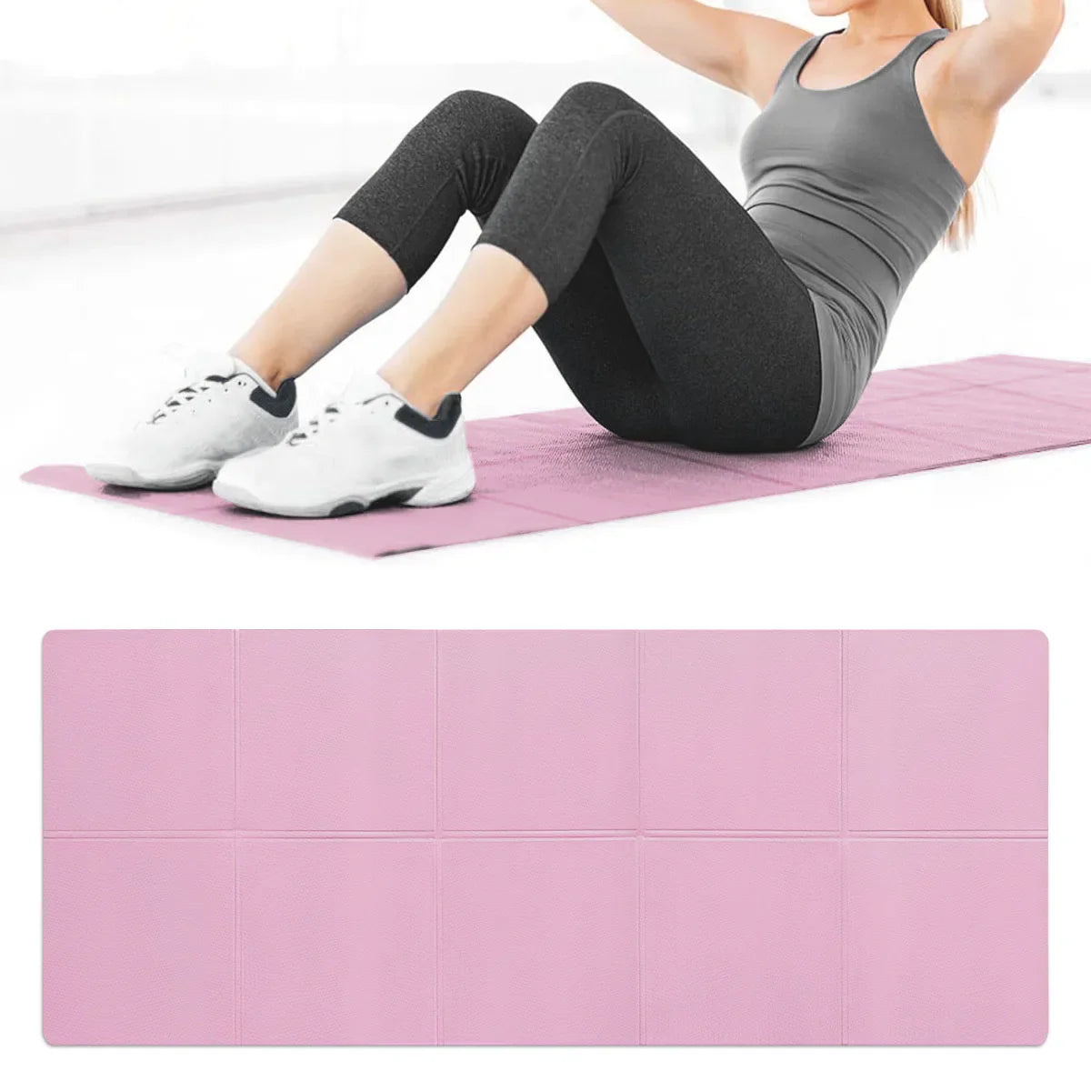 Yoga Mat Thick Non Slip Exercise Mat with Carrying Strap – image 2