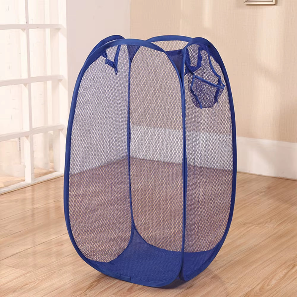 Mesh Laundry Basket - Foldable Breathable Hamper, 40 x 40 x 70 cm – image 5