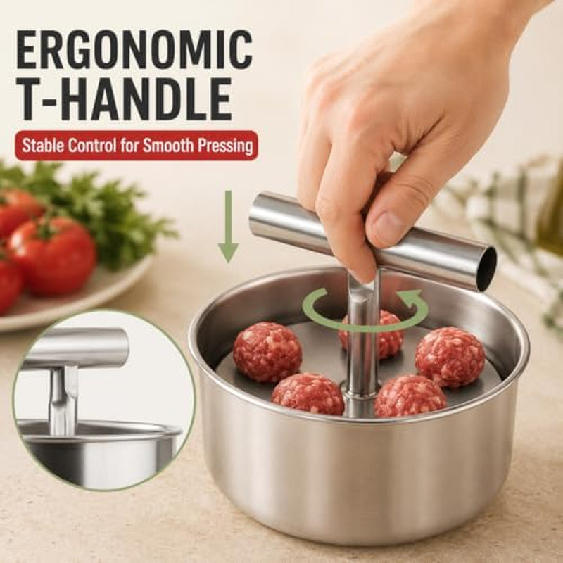 Meatball Maker, Stainless Steel Meatball Press Tool – image 3