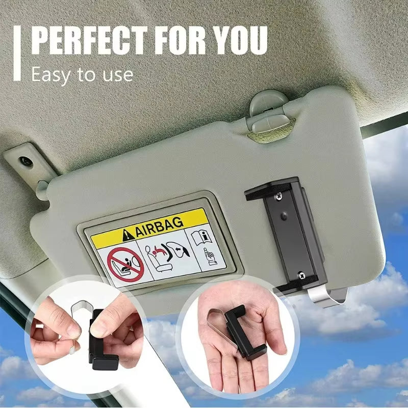 Garage Door Remote Visor Clip Adjustable Sun Visor Holder – image 4