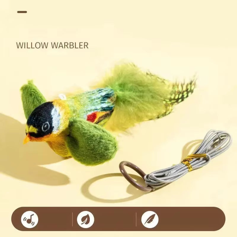 Realistic Chirping Bird Plush Cat Toy – image 8