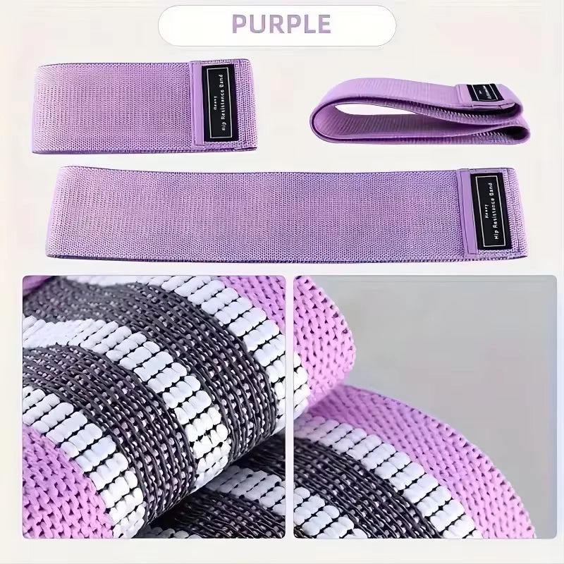 Fabric Resistance Bands Non-Slip Hip and Glute Loop Bands – image 6