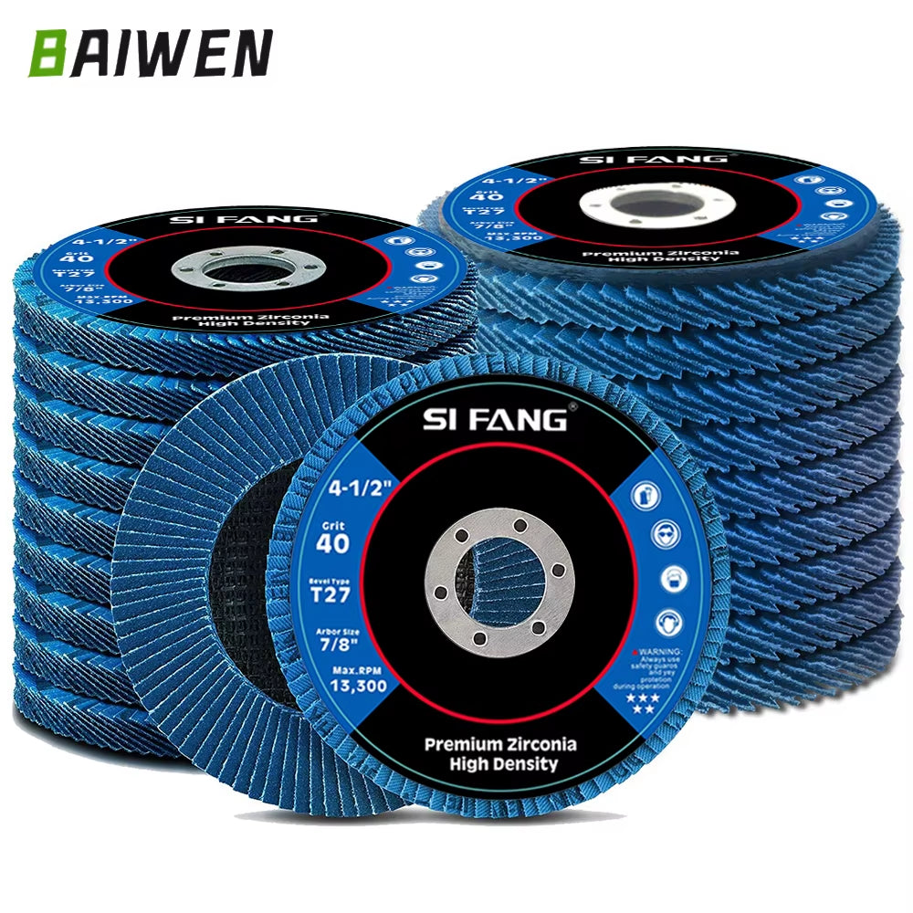 Welding Flap Discs 10 Pack 4.5 in T27 Zirconia for Angle Grinder – image 2