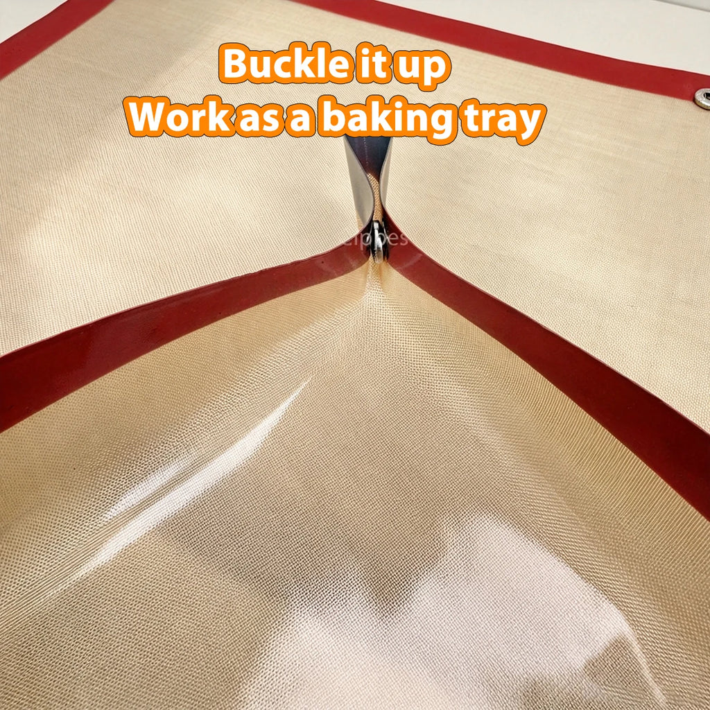 Silicone Baking Mat with Snap Corners – 40 x 30 cm Oven Liner – image 3