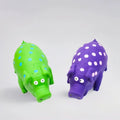 Squeaky Latex Pig Dog Toy – Spotted Chew Toy for Dogs