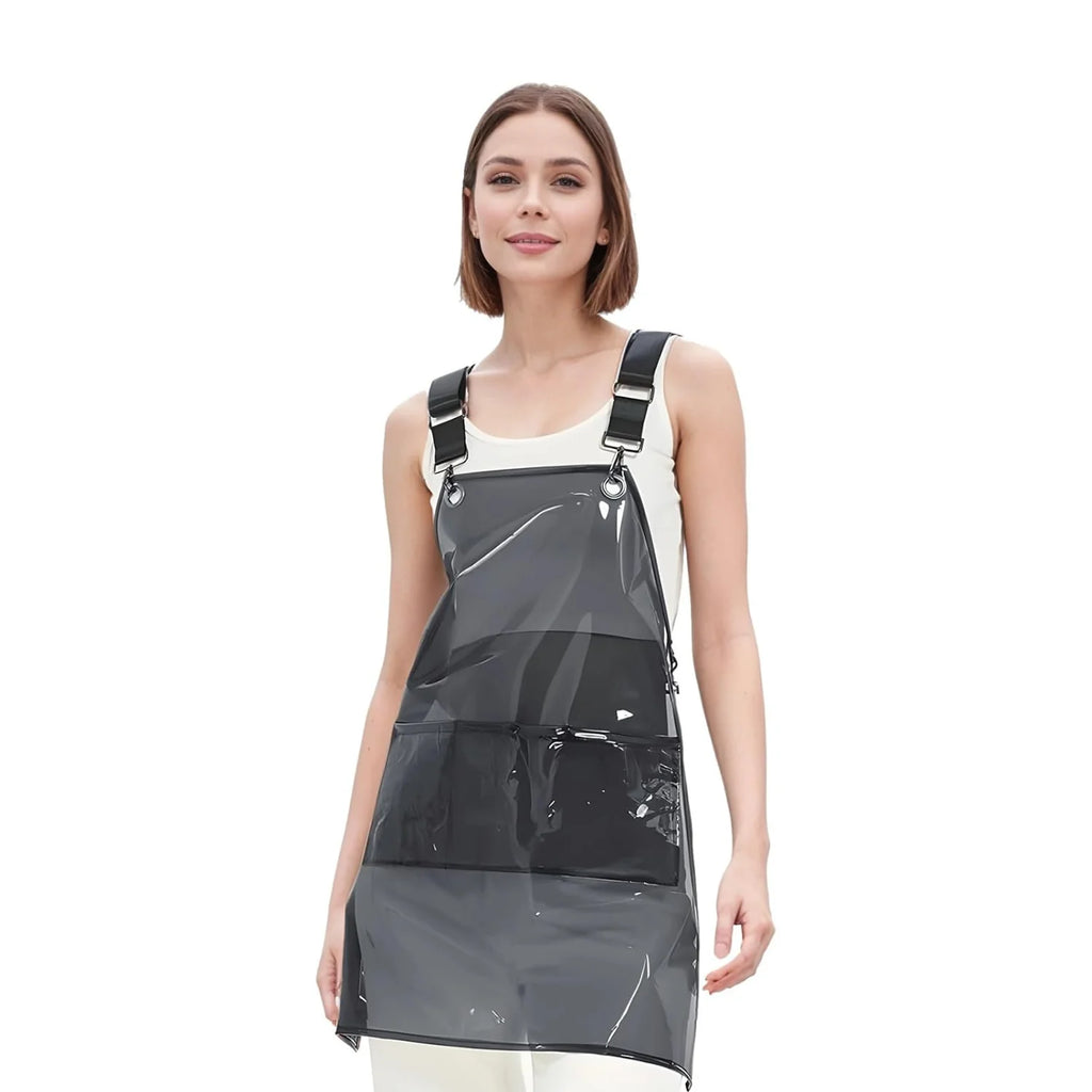 Salon Apron – Waterproof Cross-Back Stylist Apron, 3 Pockets – image 2
